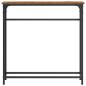 Preview: Konsolentisch Alte Eiche 75x19,5x75 cm Holzwerkstoff und Stahl