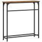 Preview: Konsolentisch Alte Eiche 75x19,5x75 cm Holzwerkstoff und Stahl