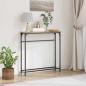 Preview: ARDEBO.de - Konsolentisch Artisan Eiche 75x19,5x75 cm aus Holzwerkstoff und Stahl