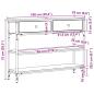 Preview: Konsolentisch Alte Holz 100x25x75 cm Ingenieurholz und Stahl