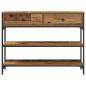 Preview: Konsolentisch Alte Holz 100x25x75 cm Ingenieurholz und Stahl