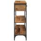 Preview: Konsolentisch Alte Holz 100x25x75 cm Ingenieurholz und Stahl