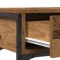 Preview: Konsole Tisch Alte Holz 72,5x25x75 cm Ingenieurholz & Stahl