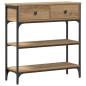 Preview: Konsolentisch Artisan Eiche 72,5x25x75 cm Holzwerkstoff & Stahl