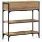 Preview: Konsolentisch Artisan Eiche 72,5x25x75 cm Holzwerkstoff & Stahl