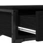 Preview: Konsolentisch Schwarz Eiche 72,5x25x75 cm Holzwerkstoff & Stahl