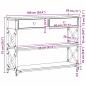 Preview: Konsolentisch Alteiche 100x28x75 cm Besteck Holz & Stahl