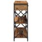 Preview: Konsolentisch Alteiche 100x28x75 cm Besteck Holz & Stahl