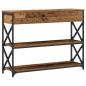 Preview: Konsolentisch Alteiche 100x28x75 cm Besteck Holz & Stahl