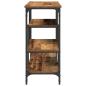 Preview: Konsolentisch Alteisen 100x35x75 cm Engineering Holz und Stahl