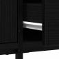 Preview: TV-Schrank mit Schublade Schwarz Eiche 200x25x44 cm Holzwerkstoff
