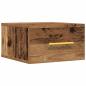Preview: Nachttisch Wandmontiert Altes Holz 35x35x20 cm