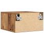 Preview: Nachttisch Wandmontiert Altes Holz 35x35x20 cm