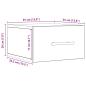 Preview: Nachttisch Wandmontiert Artisan Eiche 35x35x20 cm