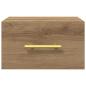 Preview: Nachttisch Wandmontiert Artisan Eiche 35x35x20 cm