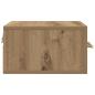 Preview: Nachttisch Wandmontiert Artisan Eiche 35x35x20 cm