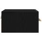 Preview: Nachttisch Wandmontiert schwarz Eiche 35x35x20 cm