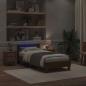 Preview: Bettgestell mit LED-Lichtern Artisan Eiche 90x200 cm Ingenieurholz