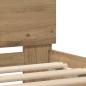 Preview: Bettgestell mit LED-Lichtern Artisan Eiche 90x190 cm Engineered Wood