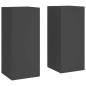 Preview: Outdoor Pflanzenständer Säule 2 Stk Schwarz 24x24x55 cm Stahl