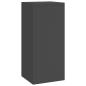 Preview: Outdoor Pflanzenständer Säule 2 Stk Schwarz 24x24x55 cm Stahl