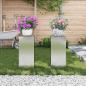 Preview: Außen Pflanzenständer Säule 2 Stück 24x24x55 cm Galvanisiertes Stahl