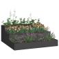 Preview: Gartenpflanzer 3-stufig 90x90x35 cm Schwarz Stahl