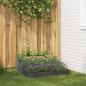 Preview: ARDEBO.de - Gartenpflanzer 3-stufig 90x90x35 cm Anthrazitstahl