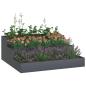 Preview: Gartenpflanzer 3-stufig 90x90x35 cm Anthrazitstahl