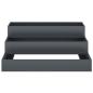 Preview: Gartenpflanzer 3-stufig 90x90x35 cm Anthrazitstahl