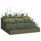 Preview: Gartenpflanzer 3-stufig 90x90x35 cm olivgrün Stahl