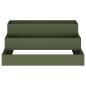 Preview: Gartenpflanzer 3-stufig 90x90x35 cm olivgrün Stahl
