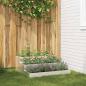 Preview: ARDEBO.de - Gartenpflanzer 3-stufig 90x90x35 cm aus Edelstahl