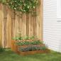 Preview: ARDEBO.de - Gartenpflanzer 3-stufig 90x90x35 cm Wetterfestes Stahl