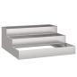 Preview: Gartenpflanzer 3-stufig 90x90x35 cm Wetterfestes Stahl