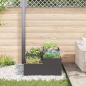 Preview: Gartenpflanzer 80x80x48 cm Schwarz Stahl