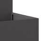 Preview: Gartenpflanzer 80x80x48 cm Schwarz Stahl