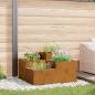 Preview: ARDEBO.de - Gartenpflanzer 100x100x48 cm Wetterstahl