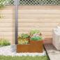 Preview: Gartenpflanzer 100x100x48 cm Wetterstahl