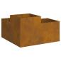 Preview: Gartenpflanzer 100x100x48 cm Wetterstahl