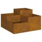 Preview: Gartenpflanzer 100x100x48 cm Wetterstahl