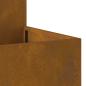 Preview: Gartenpflanzer 100x100x48 cm Wetterstahl