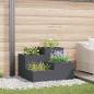 Preview: ARDEBO.de - Gartenpflanzer 80x80x60 cm Anthrazit Stahl