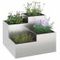 Preview: Gartenpflanzer 80x80x60 cm Edelstahl