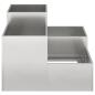 Preview: Gartenpflanzer 80x80x60 cm Edelstahl
