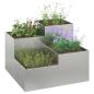 Preview: Gartenpflanzer 80x80x60 cm Verzinkter Stahl