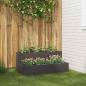 Preview: ARDEBO.de - Gartenpflanzer 2-stufig 100x60x45 cm schwarz aus Stahl