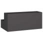 Preview: Gartenpflanzer 2-stufig 100x60x45 cm schwarz aus Stahl