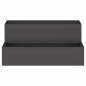 Preview: Gartenpflanzer 2-stufig 100x60x45 cm schwarz aus Stahl