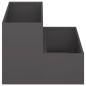 Preview: Gartenpflanzer 2-stufig 100x60x45 cm schwarz aus Stahl